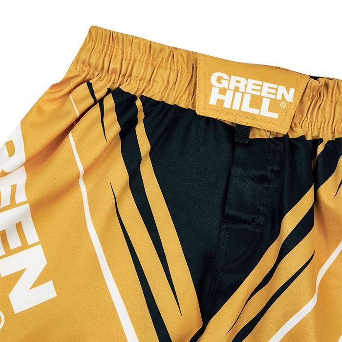Фотографии Шорты Green Hill MMA SHORT IMMAF approved MMI-4022, черно-золотой