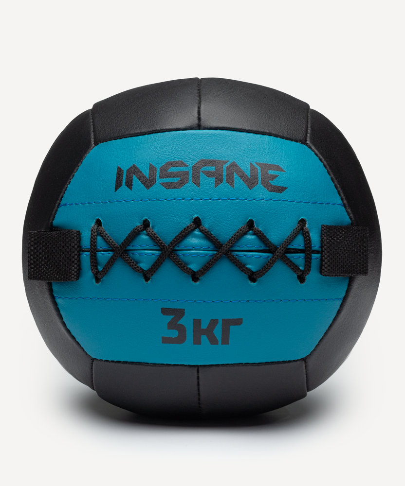 Фото Медбол IN24-WB100, 3 кг, голубой