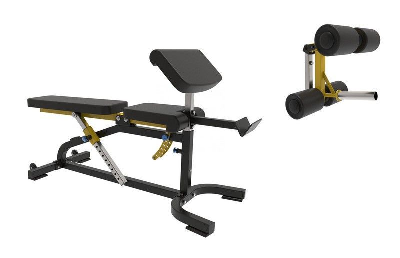 Фото Скамья с партой Скотта и валиками для ног Insight Fitness DZ55 (опция для TS200)