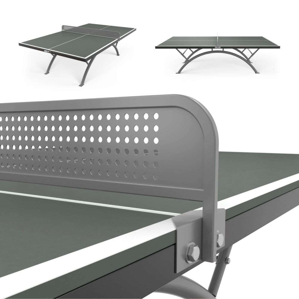 Фотографии Антивандальный теннисный стол UNIX Line 14 mm SMC серый