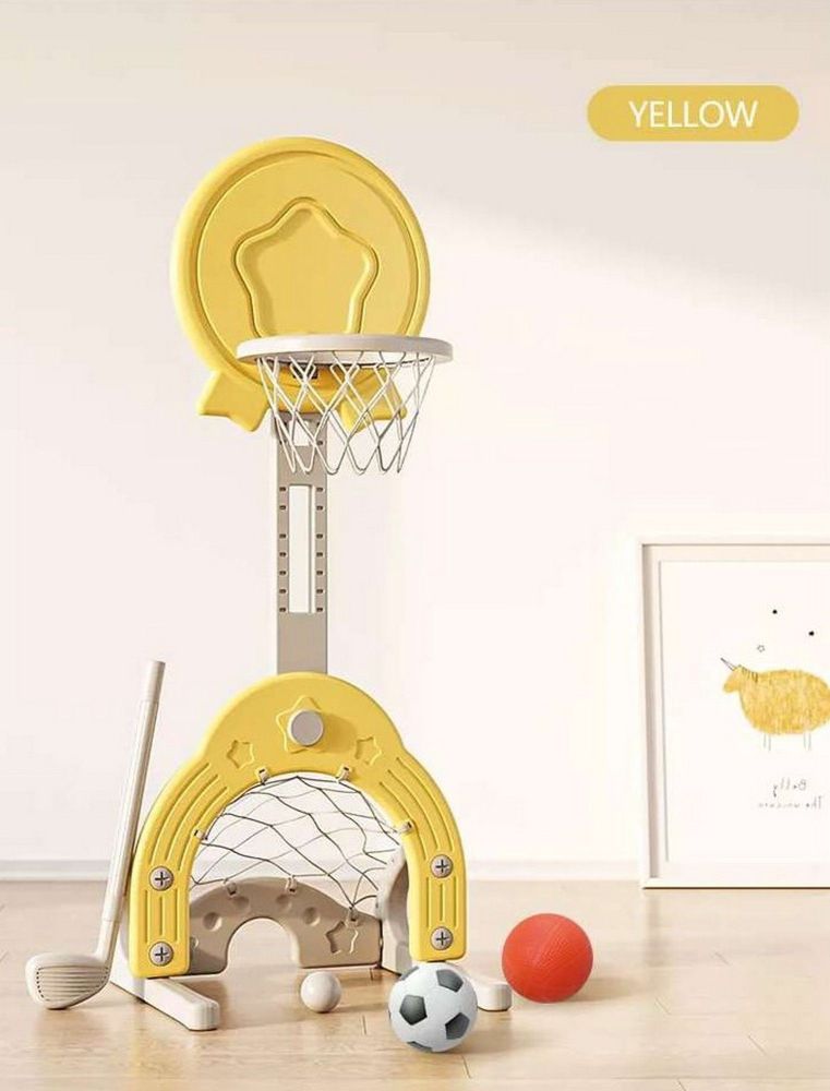 Фото Стойка баскетбольная Perfetto Sport Гольф PS-074-Y желтый