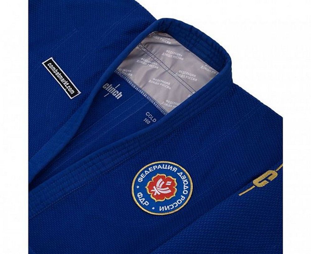 Фотографии Кимоно для дзюдо Clinch Judo Gold FDR C777 синий