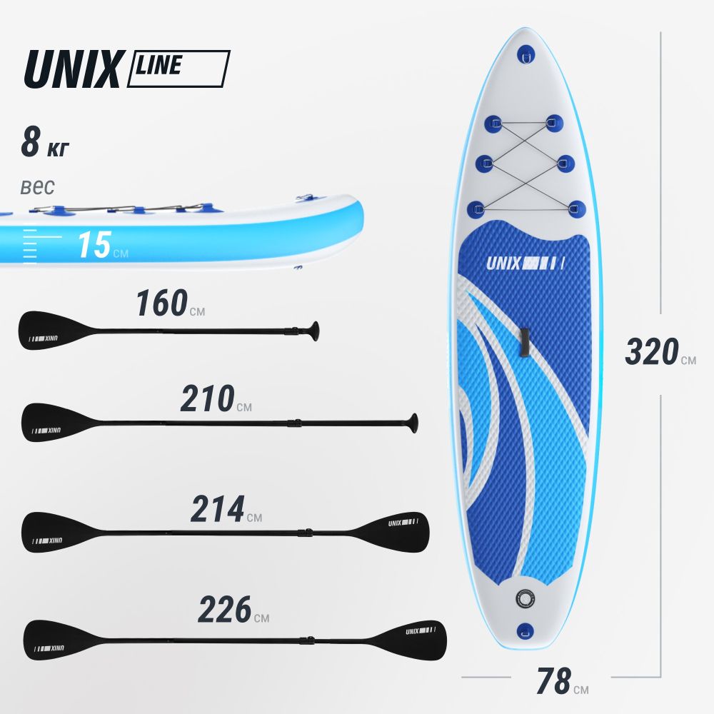 Фотографии SUP-борд UNIX Line Большая волна / Big Wave (320 см)