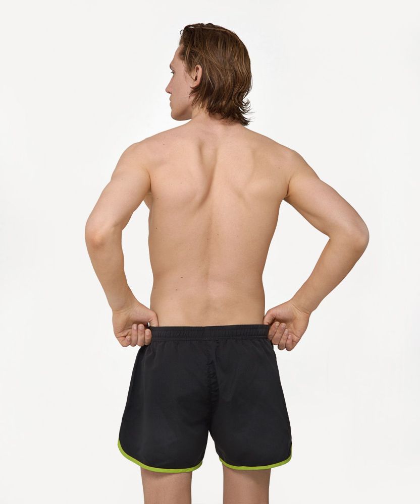 Фотографии Шорты для плавания Station Black/Lime, полиэстер