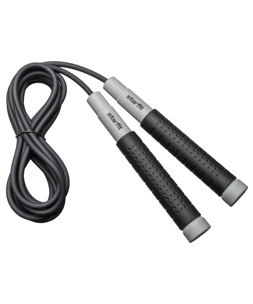 Фото Скакалка RP-401, c силиконовыми ручками, 3 м, черный