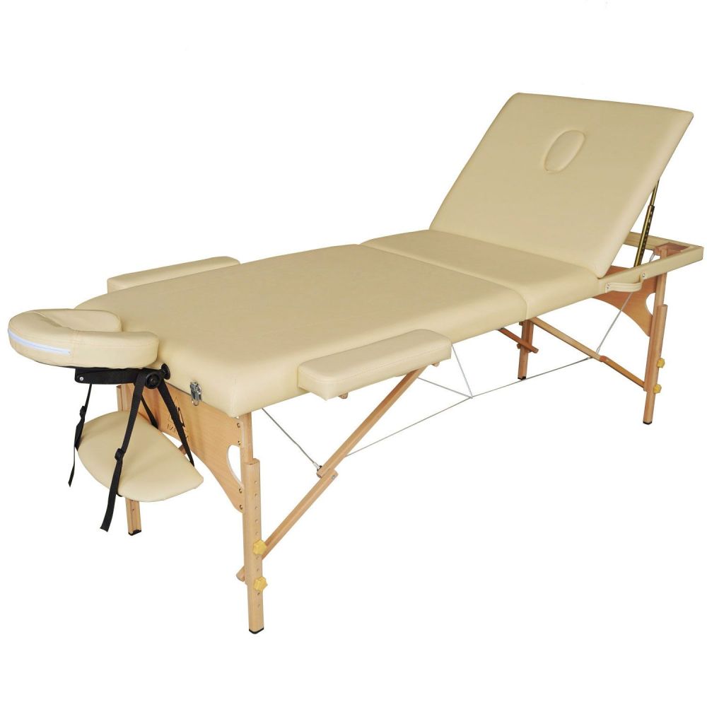 Фото Массажный стол DFC NIRVANA, Relax Pro , дерев. ножки, цвет бежевый (Beige)