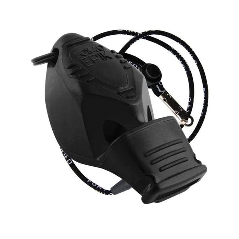 Фото Свисток FOX 40 Epik CMG, на шнурке (черный) Sportex E42058