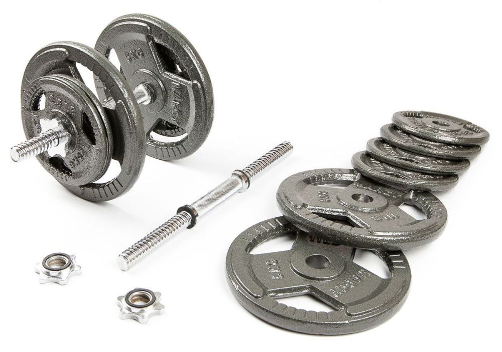 Фото Набор гантелей с железной ручкой HAMMERTONE 2х16,5 кг