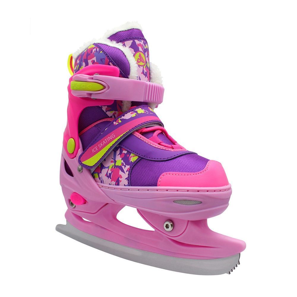 Фото Раздвижные коньки RGX с мехом Crispy Pink