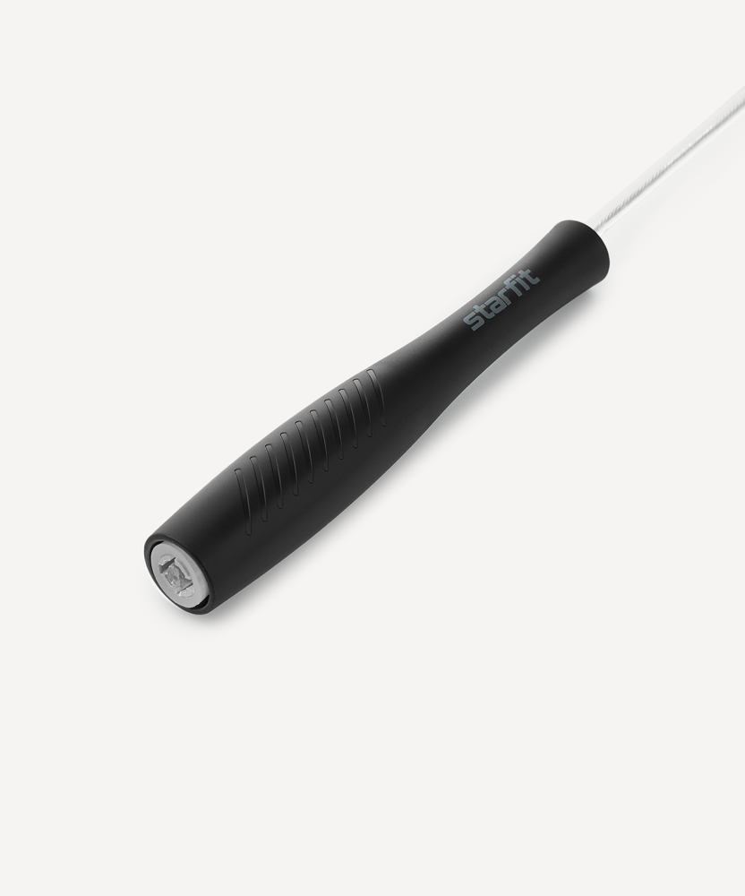 Фотографии Скакалка RP-501 ПВХ, с пластиковыми ручками, 3 м, черный