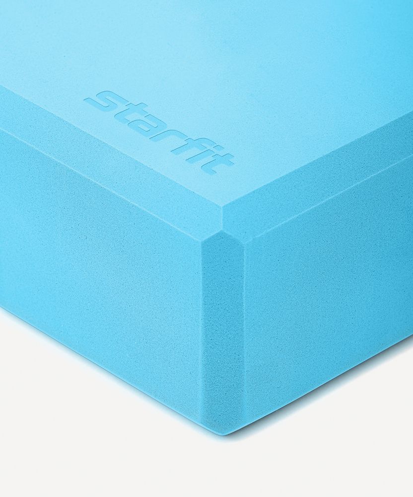 Фотографии Блок для йоги YB-200 EVA, синий пастель