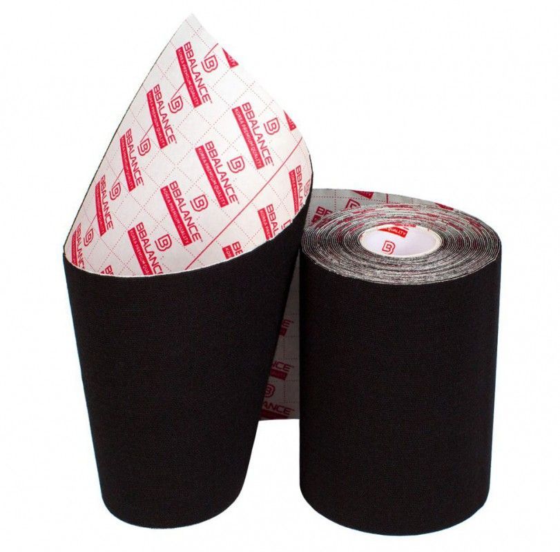 Фотографии Кинезио тейп широкий BBalance 10x500 см Черный