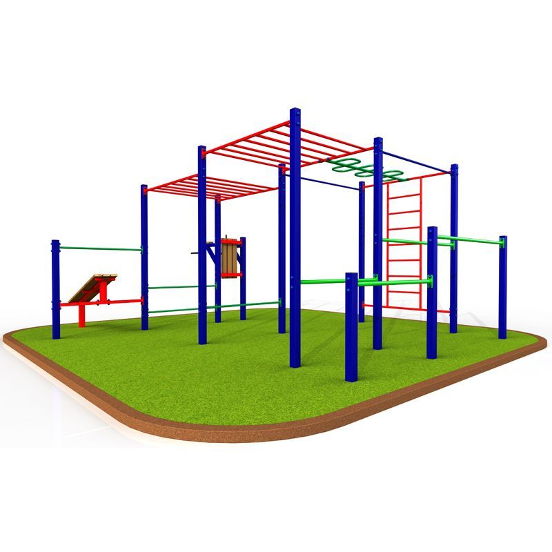 Фото W-1.7.12 Площадка для воркаута. Уровень двор (70 кв.м.).