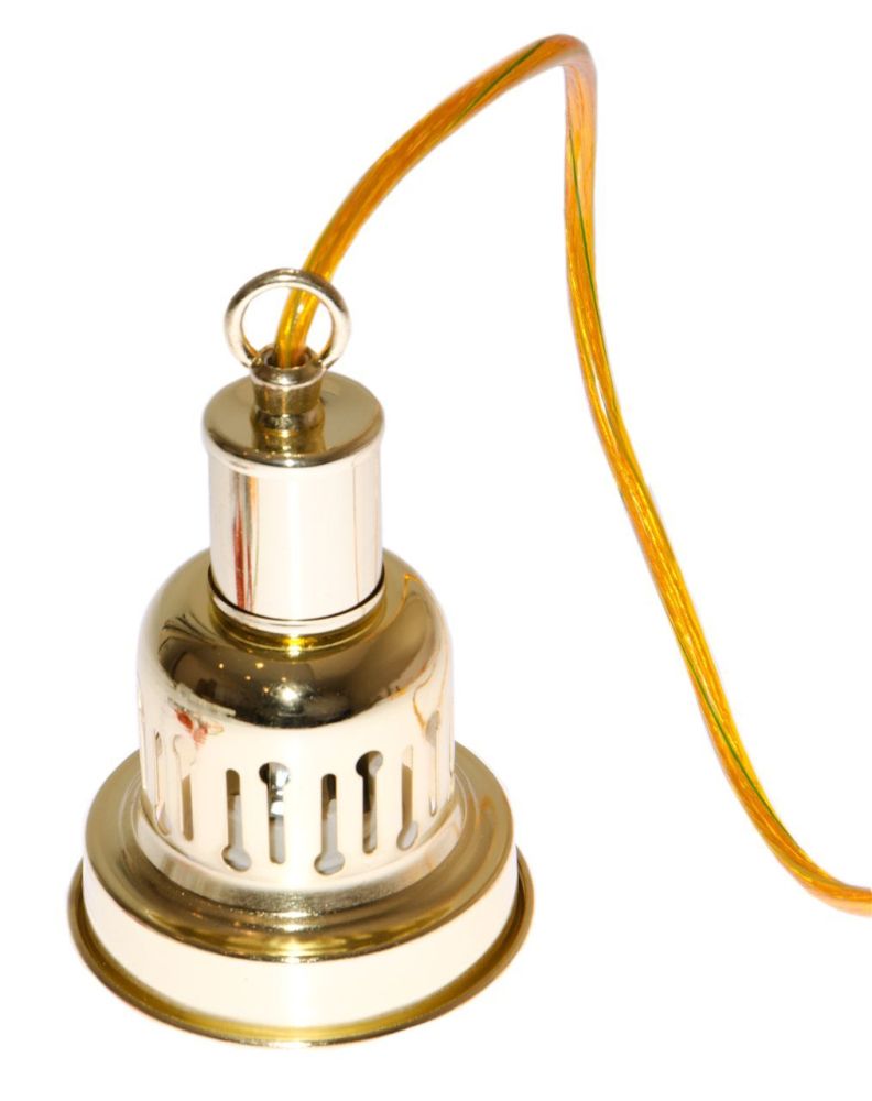 Фотографии Лампа на один плафон "Evergreen" (золотистая чашка, зеленый плафон D35см)