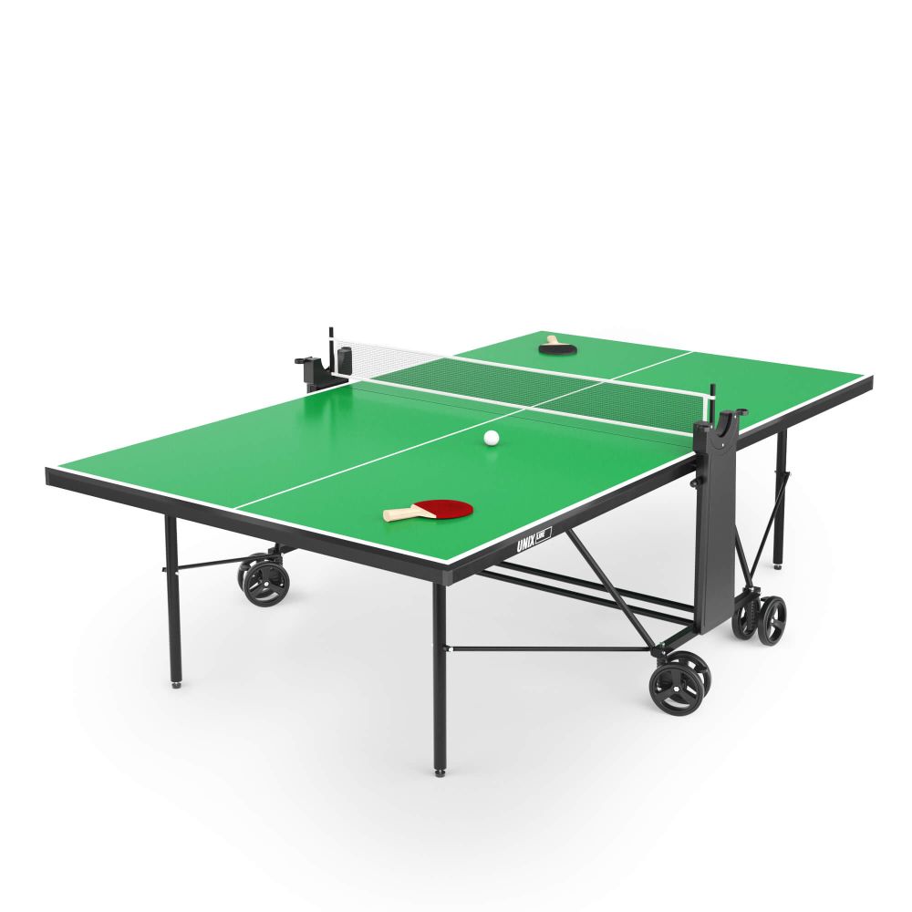 Фотографии Теннисный стол UNIX Line для улицы компактный / Compact Outdoor 6 мм ACP, зеленый
