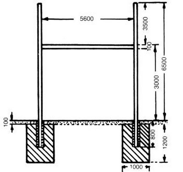 Фотографии Ворота для регби Haspo алюминиевые 924-600