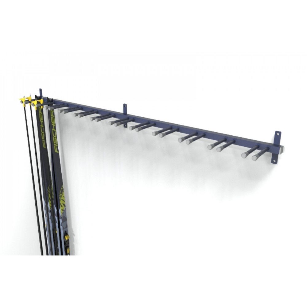 Фото Вешалка Эконом для беговых лыж, пристенная 12х245х15см  VBLE-20