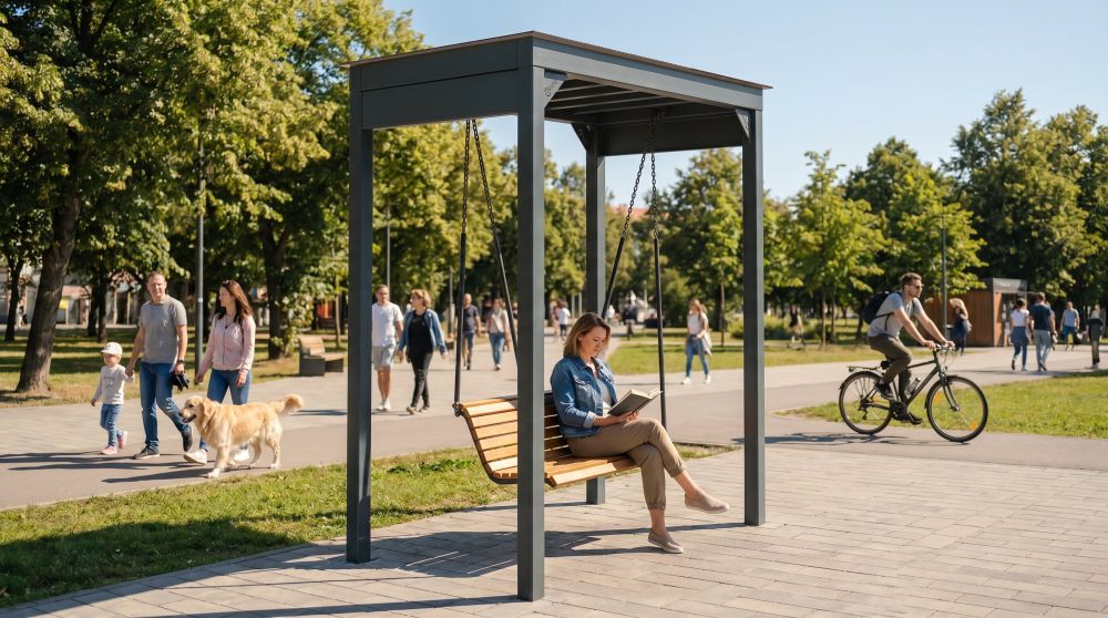 Фотографии Качели парковые «Пегас»