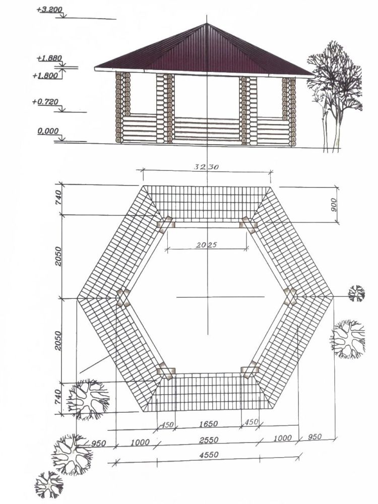 Фотографии Беседка открытая