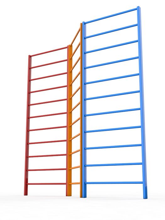 Фотографии Шведская стенка уличная трехсекционная, высота 2400 мм Pioner A16409