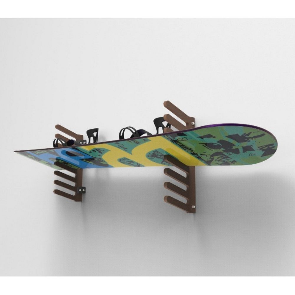 Фото Вешалка Эконом для сноубордов и вейкбордов, пристенная 45х80х18см  SE-7