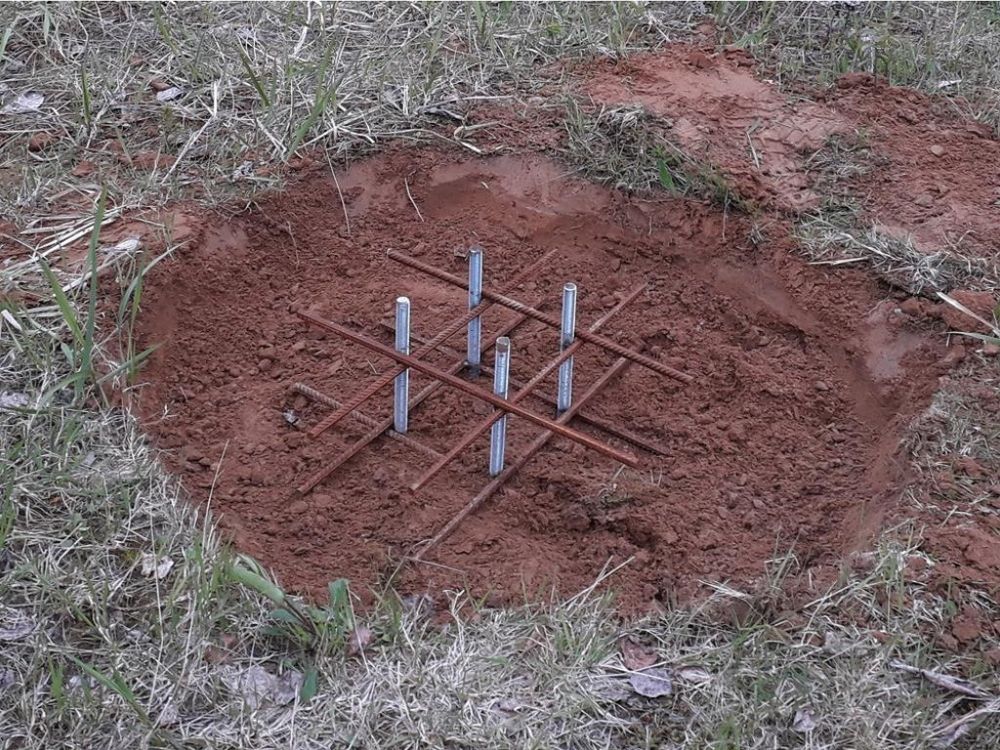 Фотографии Каркас для заливки бетонной смеси (ёжик) для монтажа уличных тренажеров Pioner A17415