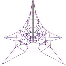 Фото Конструкция для лазания серия "Звезда" ПД-015 (7х7х4)
