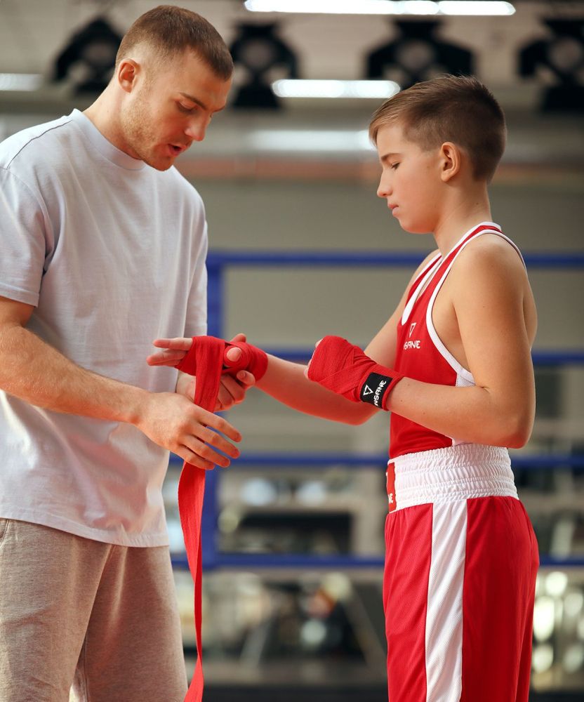 Бинт боксерский VIPER, хлопок, красный, 2,5 м