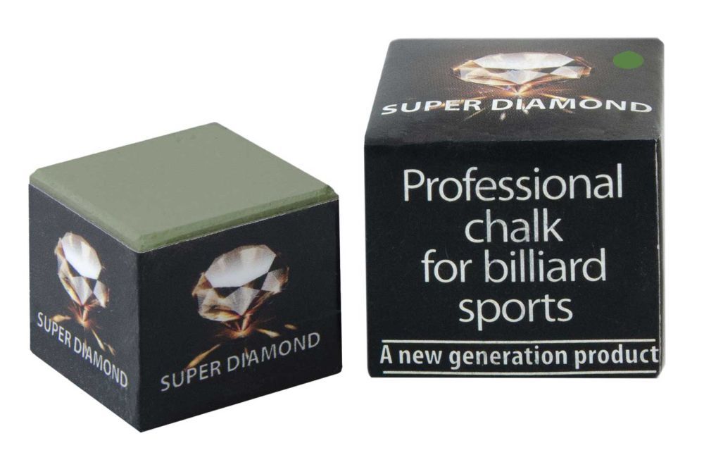 Фотографии Мел "Super Diamond Grey" (зеленый) черная коробка