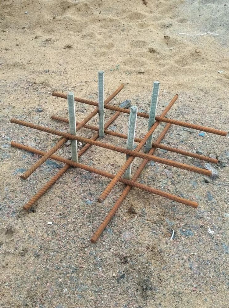 Фото Каркас для заливки бетонной смеси (ёжик) для монтажа уличных тренажеров Pioner A17415