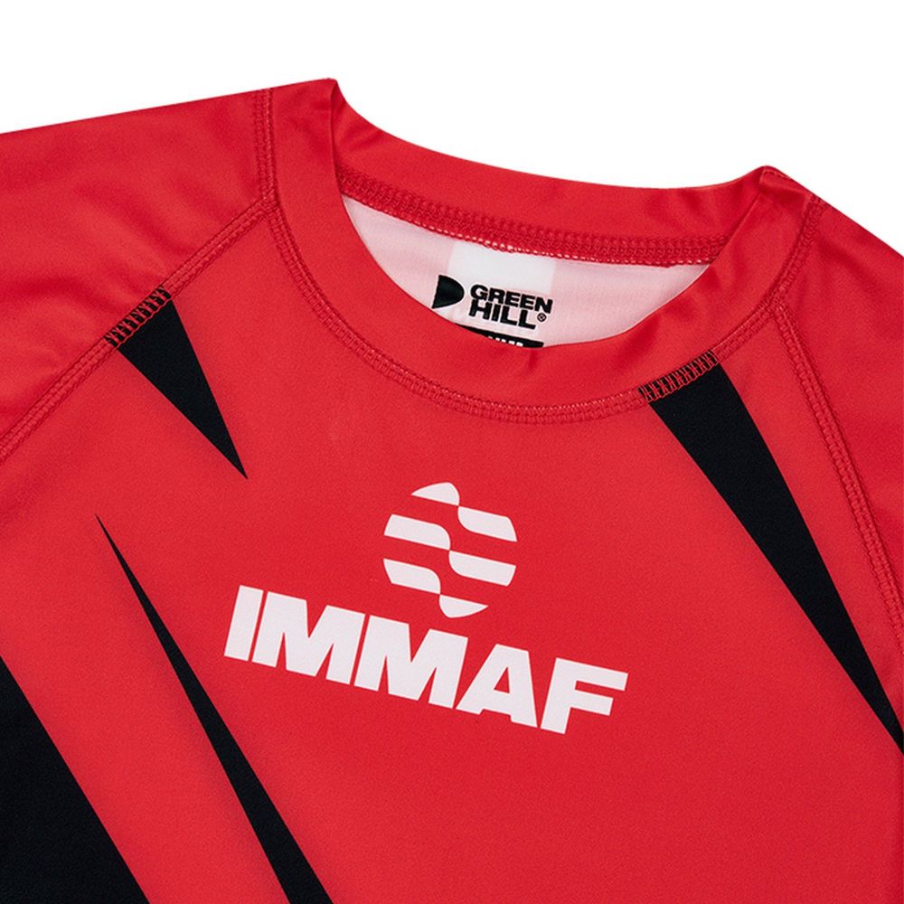 Фотографии Рашгард Green Hill Rash Guard IMMAF approved RGI-4021 красный