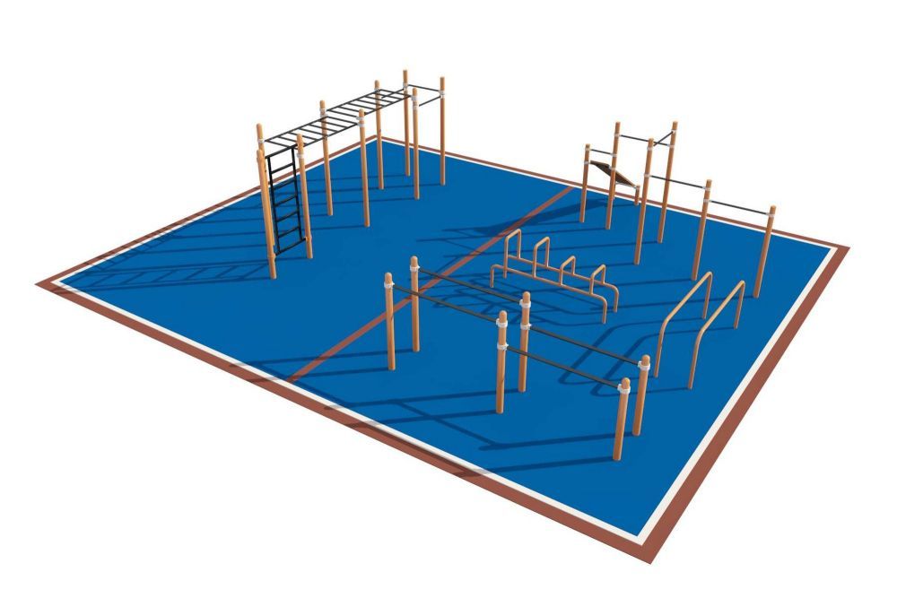 Фотографии Площадка уличная для воркаут Дворовая  Pioner A16691