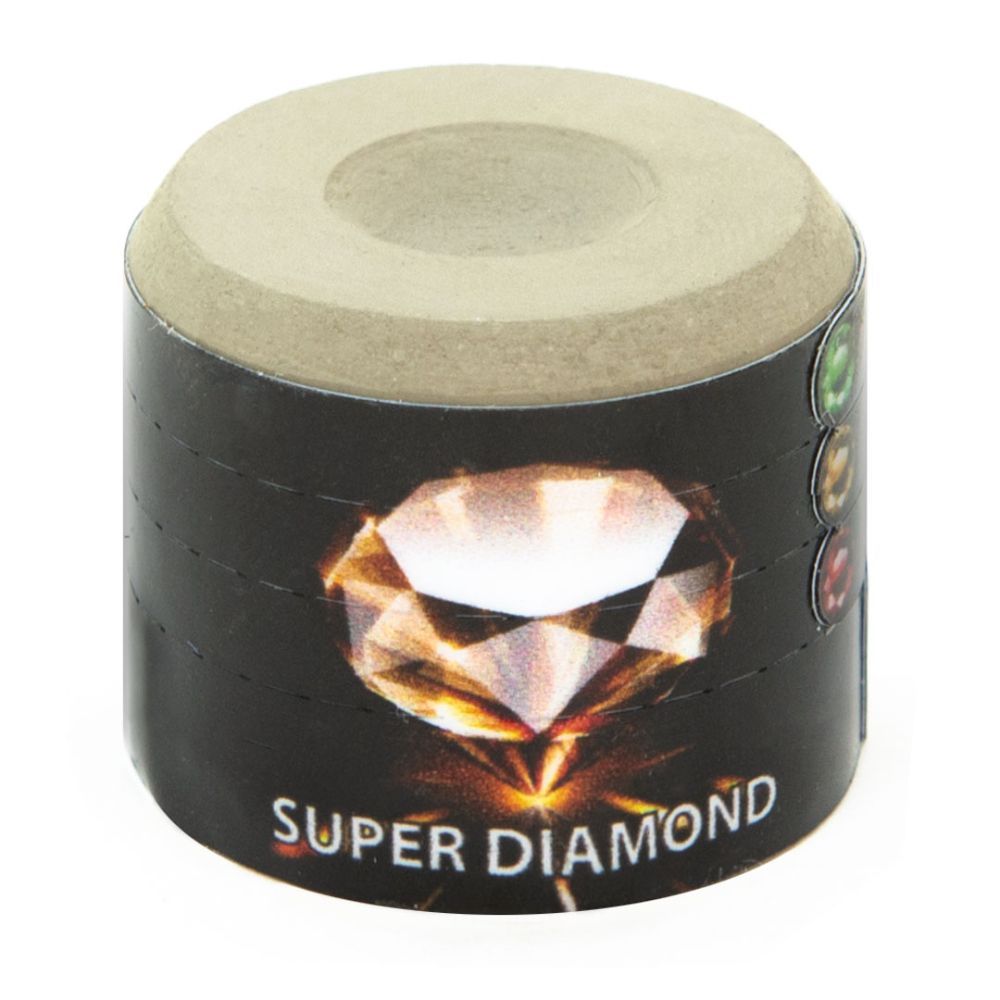 Фотографии Мел «Super Diamond Grey Round» (серый) черная коробка, круглый