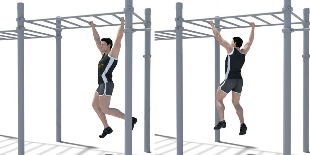 Фотографии Рукоход, шведская стенка, 7 турников и скамья для пресса Pioner A2495825