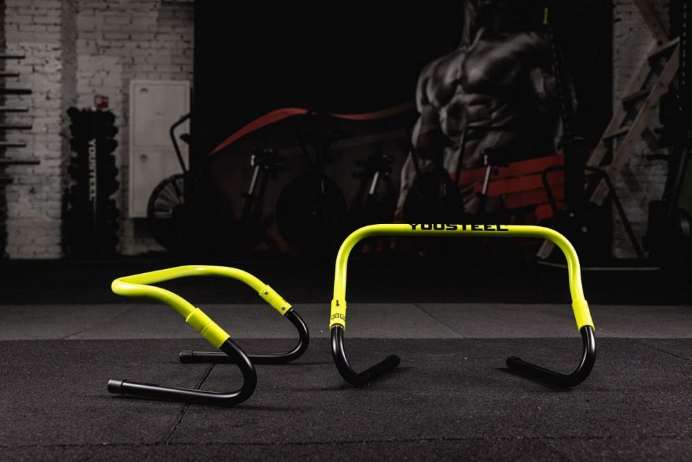 Фотографии Барьеры для тренировок регулируемые YouSteel высота 20\31см, комплект 5шт