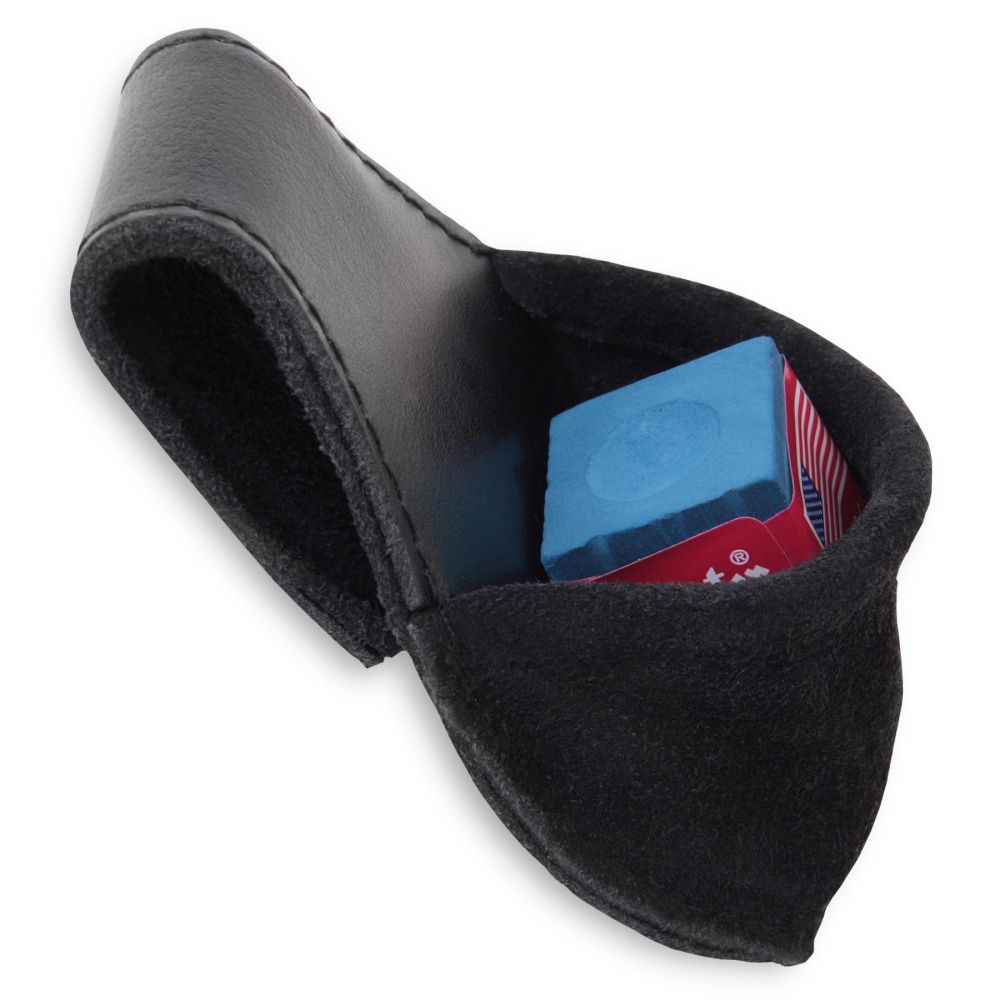 Фотографии Держатель мела Карман замшевый чёрный H-129-VL  03926