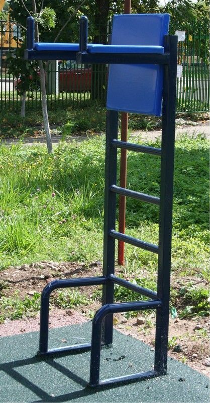 Фотографии Брусья гимнастические со спинкой уличные Pioner A15762