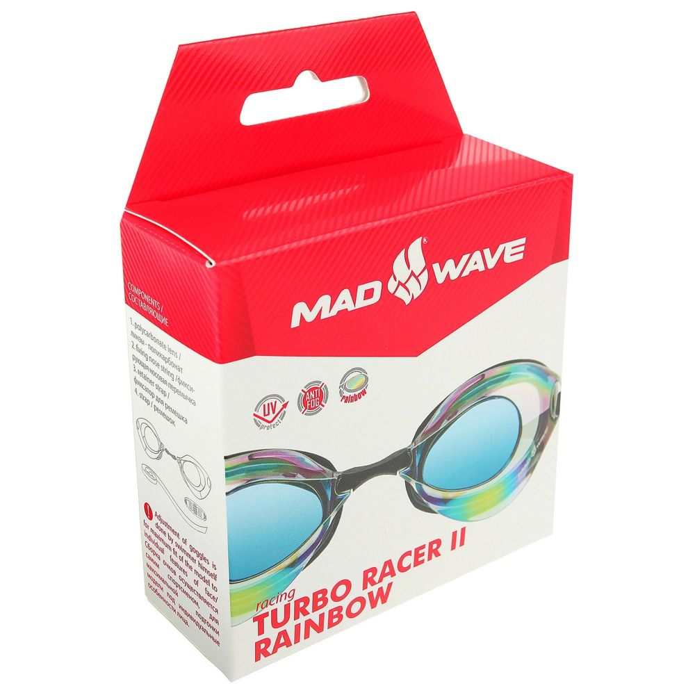 Фотографии Стартовые очки Mad Wave Turbo Racer II Rainbow M0458 06 0 09W