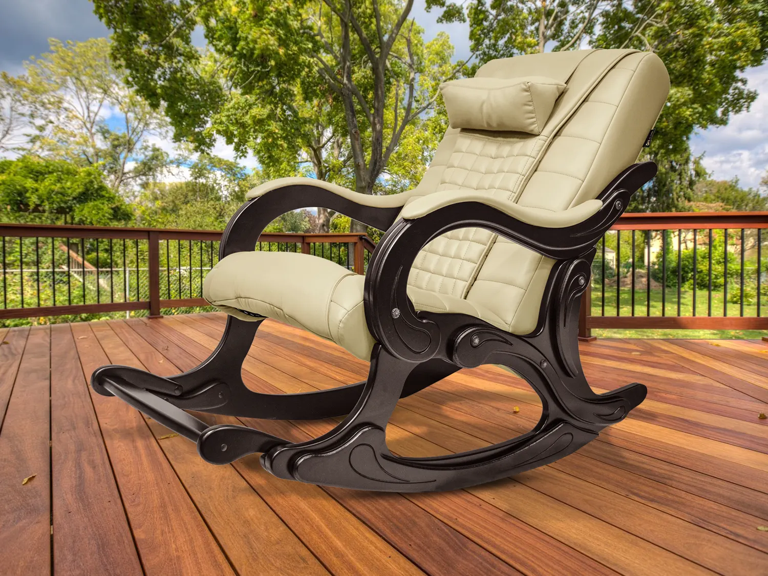 Массажное кресло качалка EGO WAVE EG2001 Крем (Арпатек)