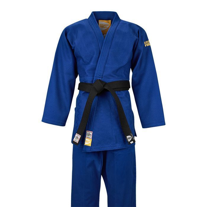 Фотографии Кимоно дзюдо Green Hill Professional gold IJF approved JSPT-10362, синее