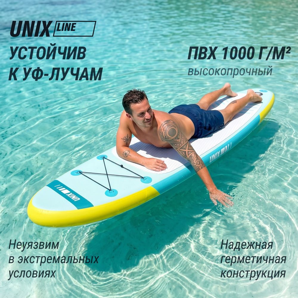 Фотографии SUP-борд UNIX Line Голубая лагуна / Blue Lagoon (320 см)