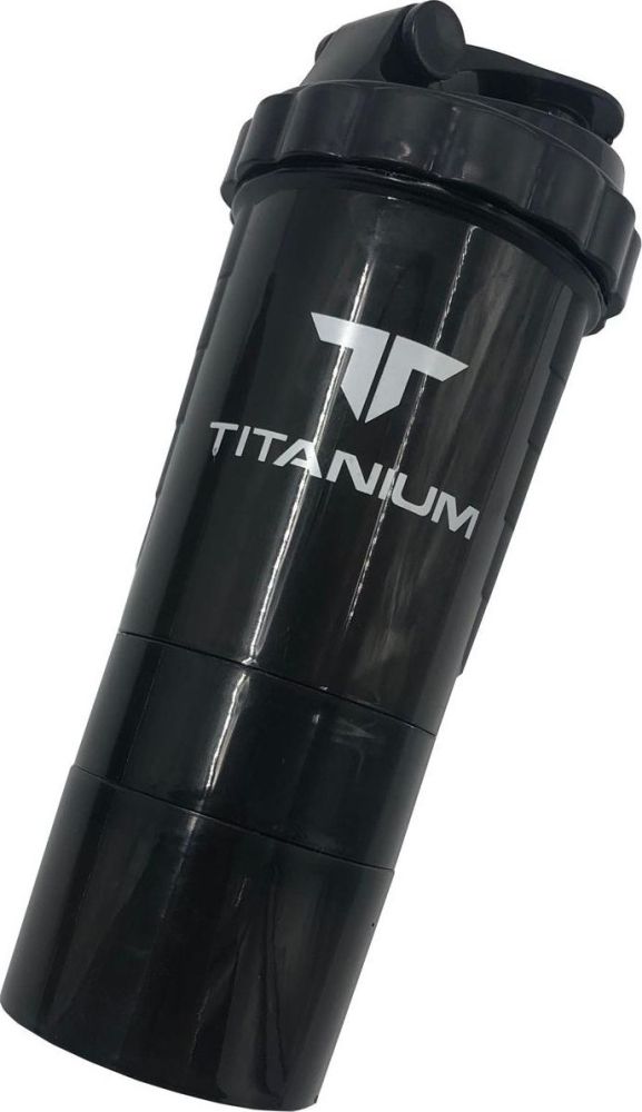 Фото Шейкер 0,5 л, TITANIUM, черный