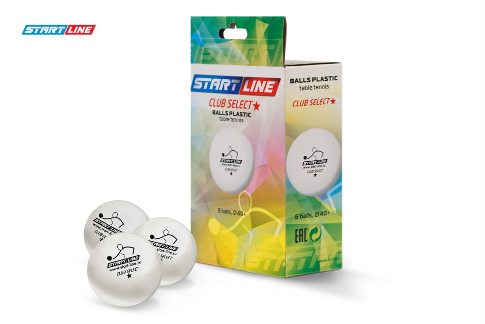 Фотографии Мячи Start line Club Select 1* New (6 шт, бел.)