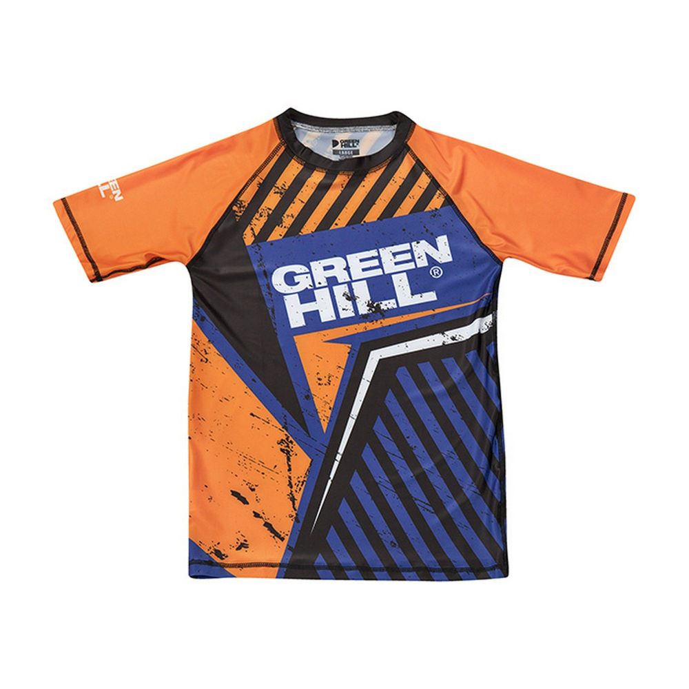 Фотографии Рашгард Green Hill RGS-4051 сине-оранжевый