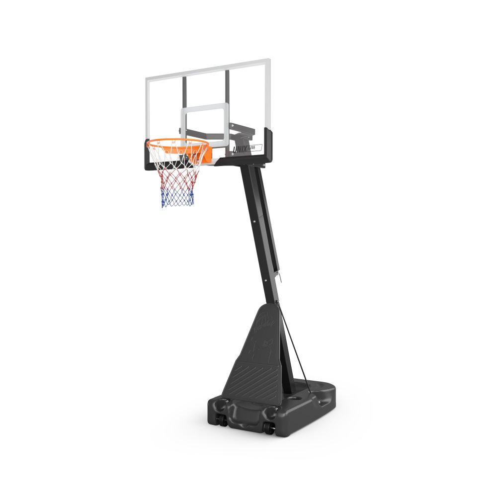 Фотографии Баскетбольная стойка UNIX Line B-Stand-TG 54x32" (140 х 82 см) R45 H230-305 см
