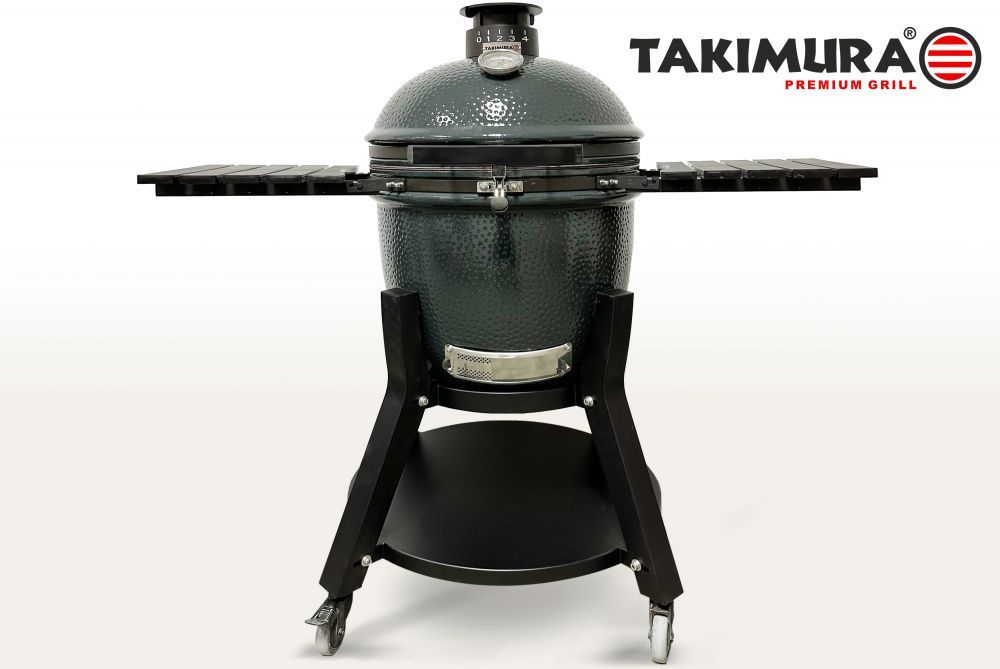 Фото Керамический гриль Takimura 22 дюйма (графит)