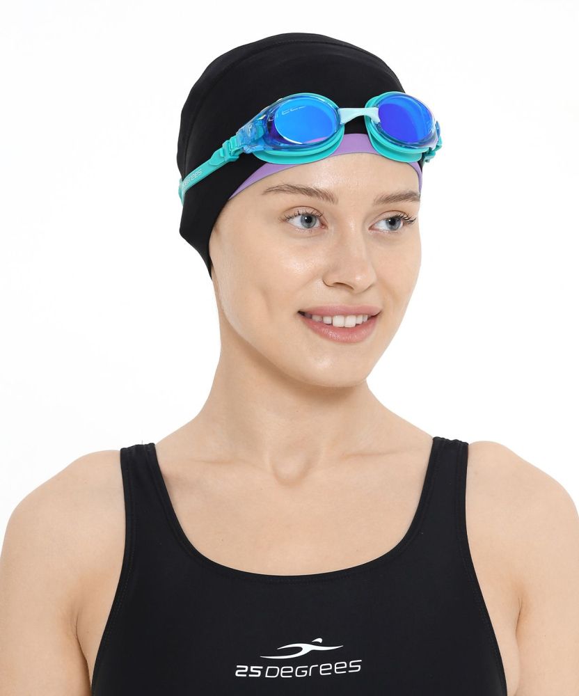 Фотографии Шапочка для плавания Duplo Black/Lilac, полиамид, для длинных волос