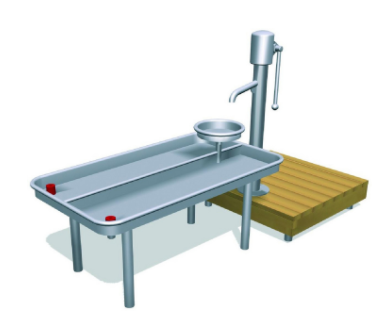 Фото Детская площадка для игр с песком и водой Два озера