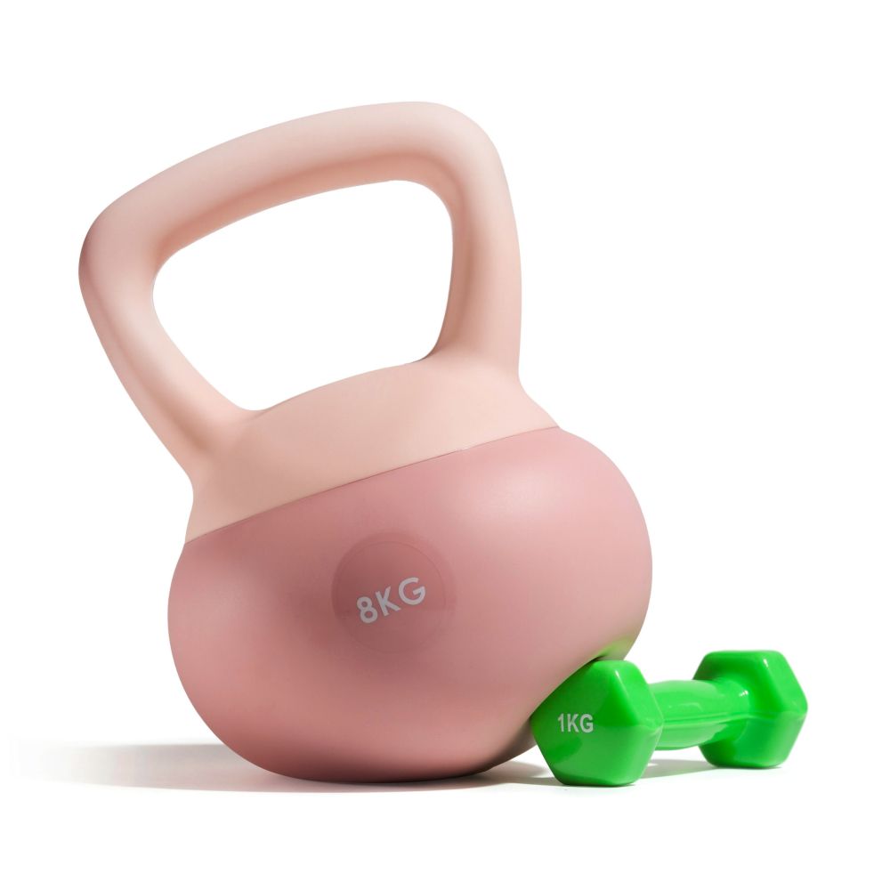 Гиря резиновая 8 кг. VictoryFit VF-KR080