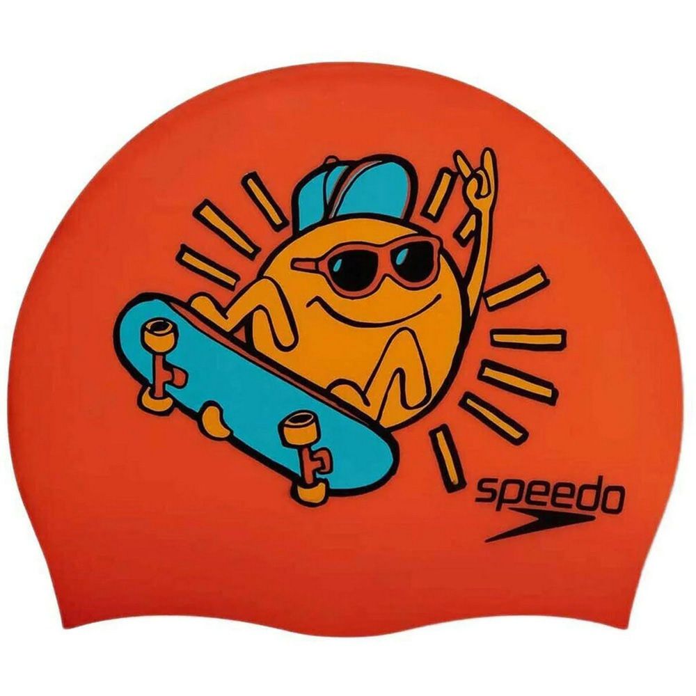 Фотографии Шапочка для плавания детская Speedo Boom Silicone Cap Jr 8-0838615955 оранжевый